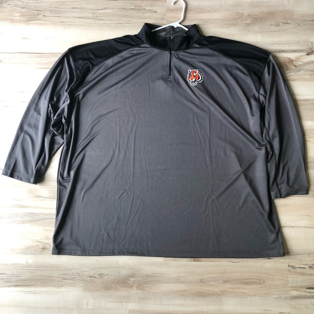 Cincinnati Bengals 1/4 Zip Poly Jersey Men 6XL NFL